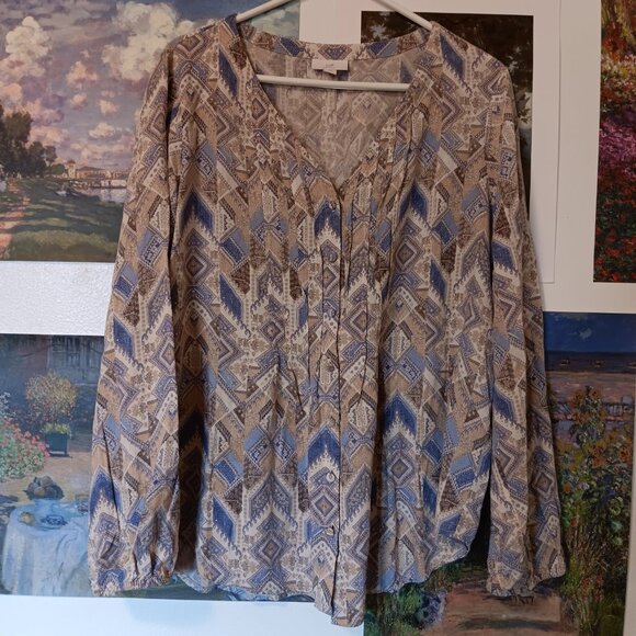 J. Jill Tops - BUNDLE AND SAVE J.Jill Size L Tall Long-Sleeved Blouse